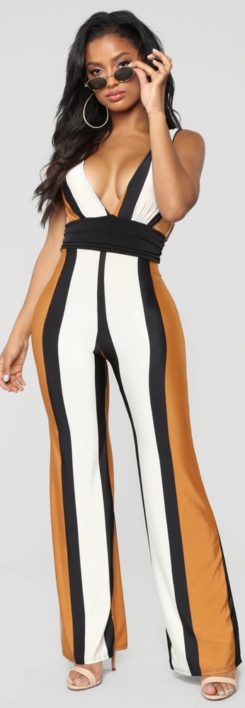 Switch it Up Multi Stripe Jumpsuit